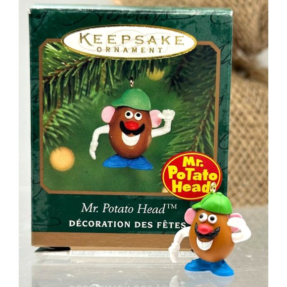 Hallmark Keepsake Miniature Ornament 2000 Mr. Potato Head Holiday Christmas - Picture 1 of 4